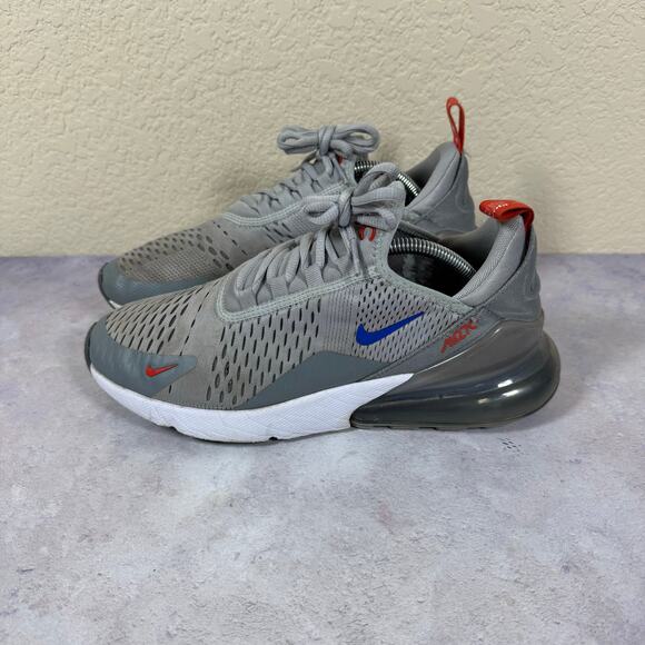 Nike Air Max 270 Shoes Mens Size 7.5 Gray Blue Red Running Sneakers CD7338-001 main image 6